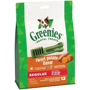 12oz Greenies Regular Sweet Potato Treat Pack - Treats